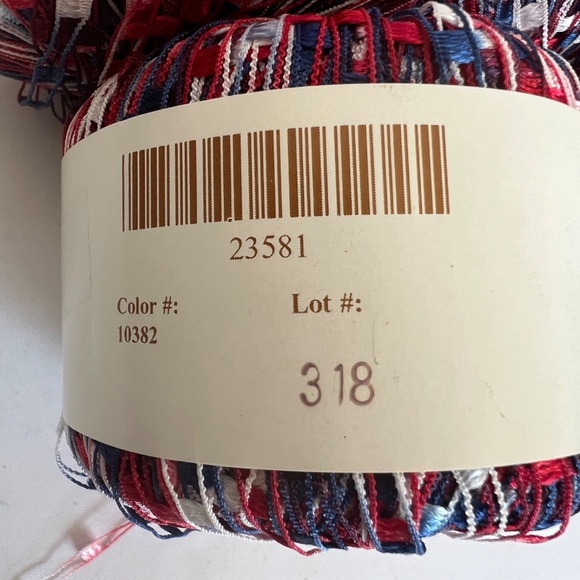 Knit Picks Lot of 4 Sparkles Firecracker 100% Nylon Ladder Ribbon Yarn 50g each - Picture 5 of 7